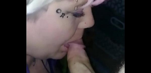  Blonde Punk Gets Eaten Out and Fucked Silly before Taking a Brutal Handcuffed Facefucking and Facial
